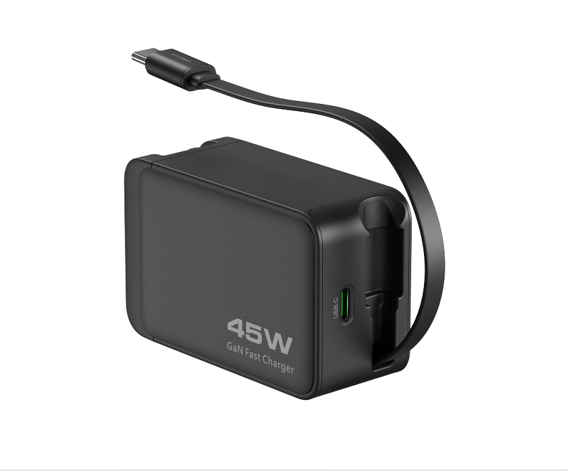 Wall Charger  built-in Cable GaN 45W