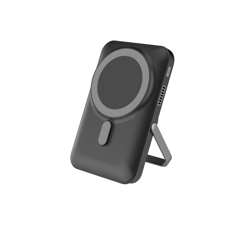 10000mAh MagSafe Wireless Charging Power Bank with Stand Built-in Cables