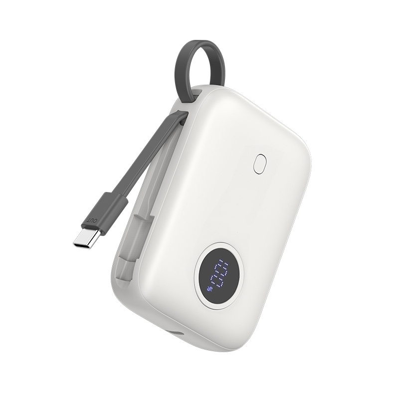 10000mAh Fast Charging Power Bank built-in cable